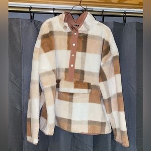 Super Soft 5-Button Flannel Pullover